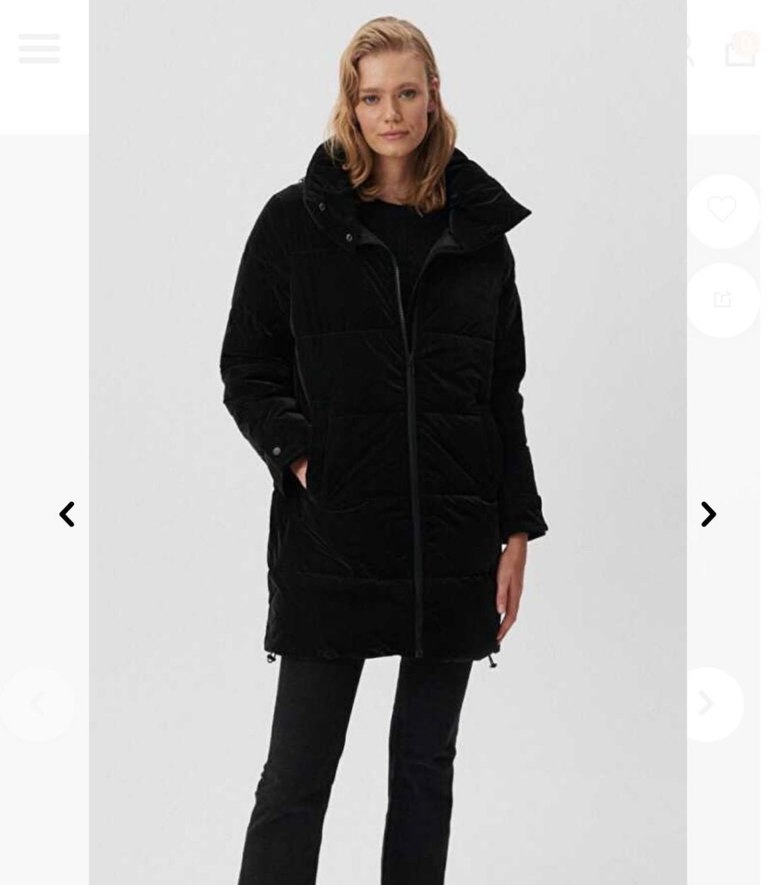 Siyah Kadın Uzun Kışlık Mont - Görsel 4