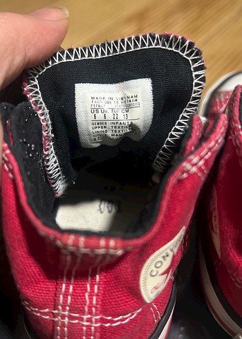 Kız Çocuk Kırmızı Bağcıklı Spor Ayakkabı - Görsel 4