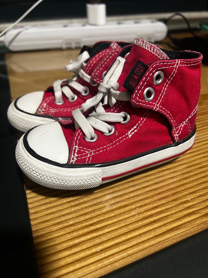 Kız Çocuk Kırmızı Bağcıklı Spor Ayakkabı - Görsel 3