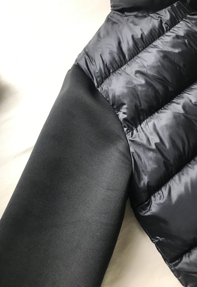 Kadın Siyah Uzun Kollu Şişme mont - Görsel 4