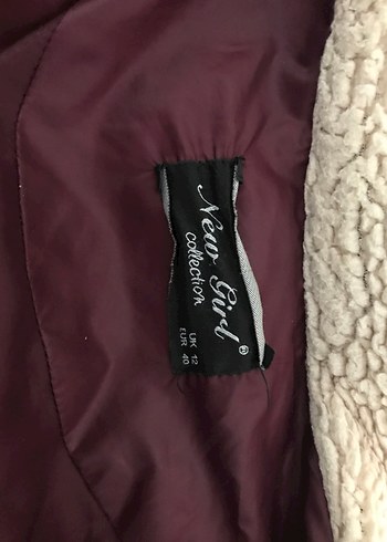 Bordo Kürklü Kadın Kışlık Mont - Görsel 4