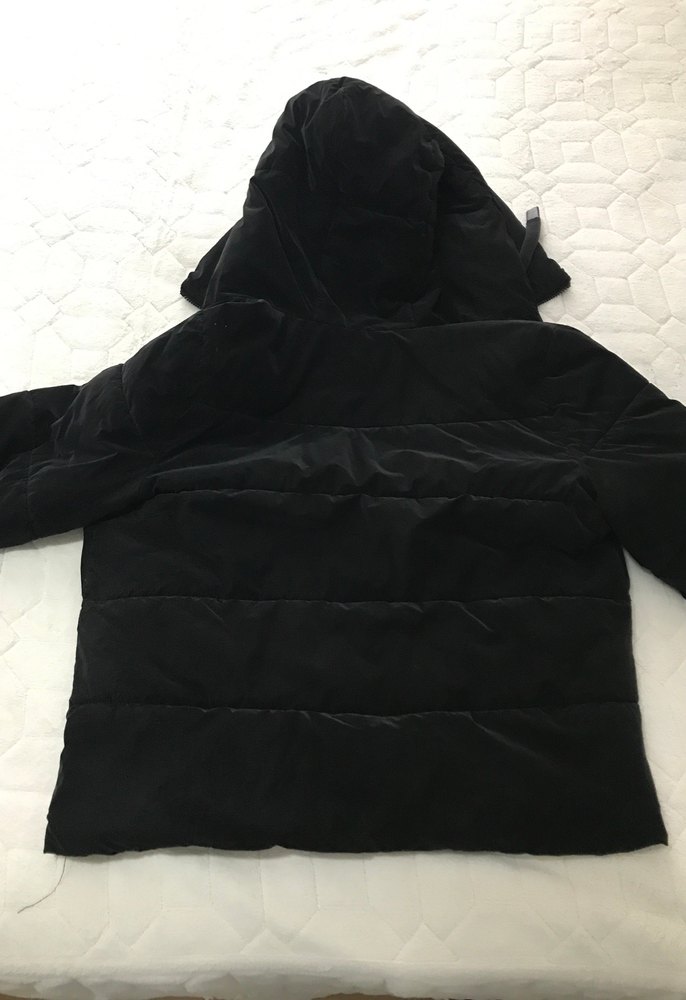 Siyah Fermuarlı Kadın Kışlık Mont - Görsel 5