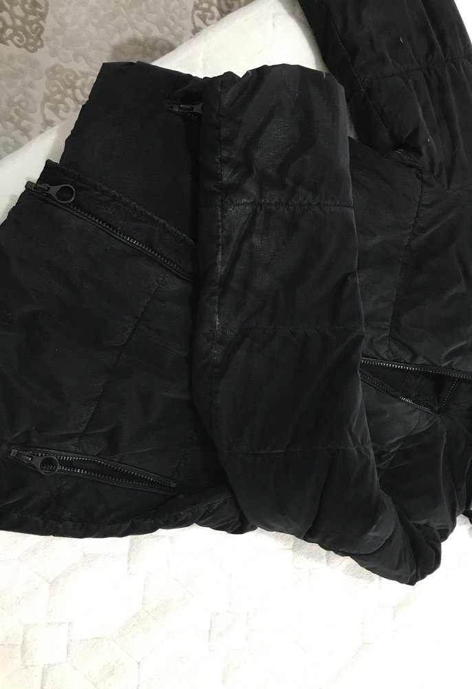 Siyah Fermuarlı Kadın Kışlık Mont - Görsel 2