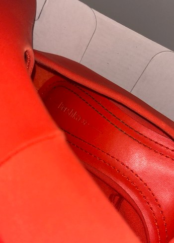 turuncu bershka stiletto ayakkabı - Görsel 6