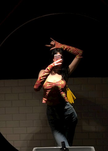 boyundan baglamalı ust ve ayrı koldan gecirmeli eldivenleri - Görsel 3