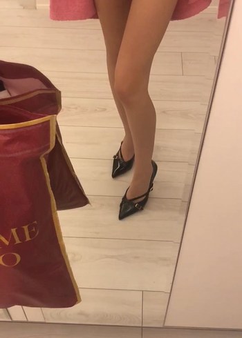 Tokalı siyah stiletto topuklu ayakkabı 37numara - Görsel 4