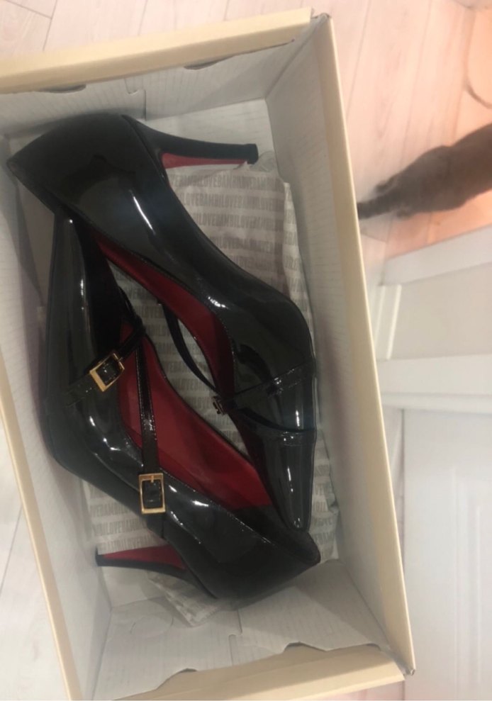 Tokalı siyah stiletto topuklu ayakkabı 37numara - Görsel 2