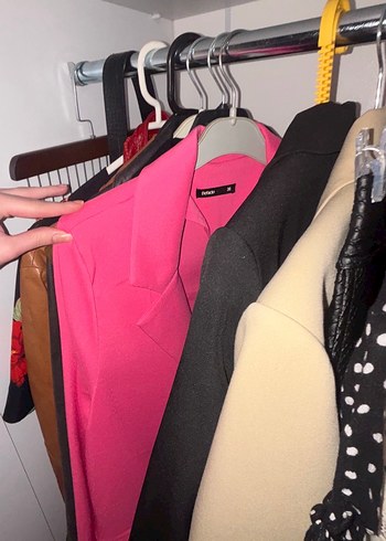 Pembe blazer ceket - Görsel 6