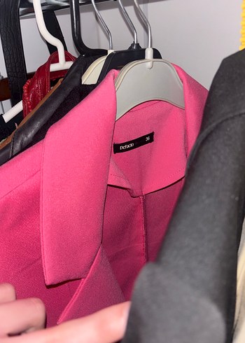 Pembe blazer ceket - Görsel 5