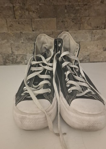 Converse Gri Converse Platform Topuklu Spor Ayakkabı