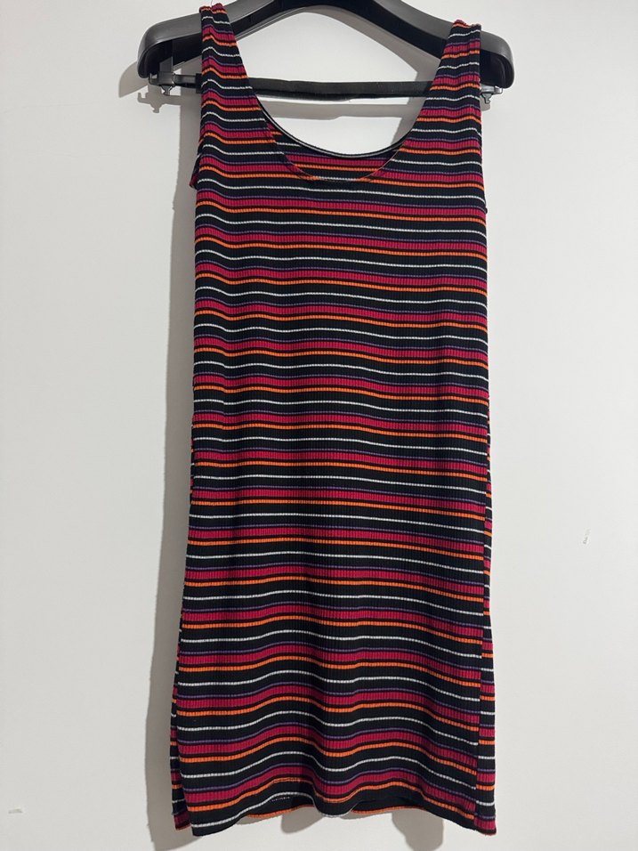 Çizgili Kadın Elbise - Görsel 4