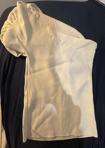 Beyaz Düz Sokak Stili Havlu - Görsel 3