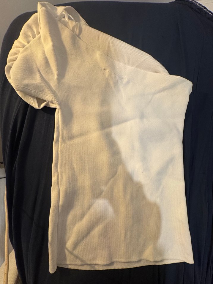 Beyaz Düz Sokak Stili Havlu - Görsel 3