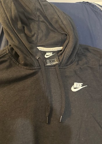 Nike Erkek Siyah Kapüşonlu Sweatshirt - Görsel 2