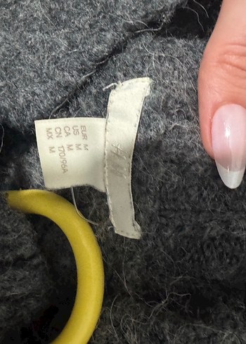 Gri Yünlü Boğazlı Kadın Kazak - Görsel 4