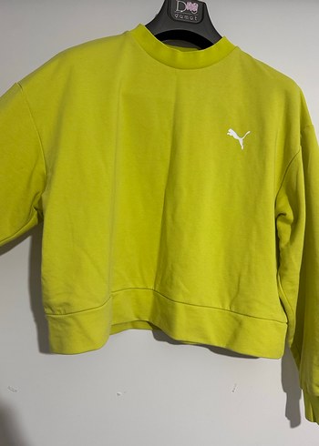 Sarı Puma Kadın Sweatshirt - Görsel 3