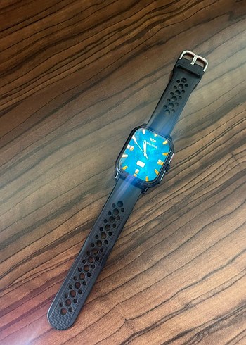 Mavi Ekranlı Koyu Mavi Akıllı Saat - Görsel 4