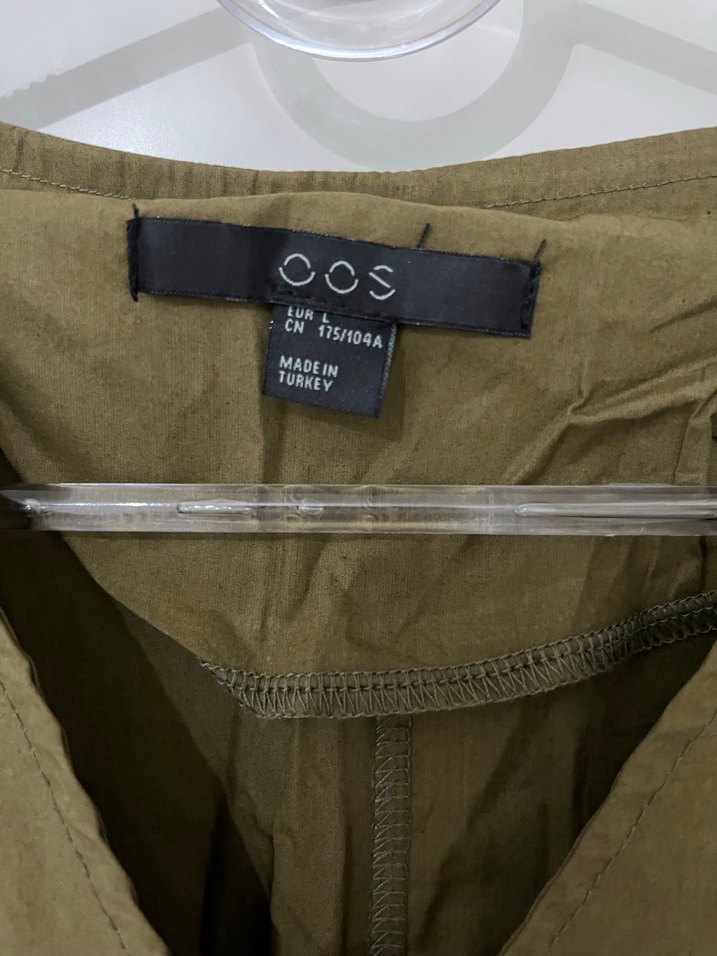 Nakışlı Bohem Haki Uzun Elbise - Görsel 3