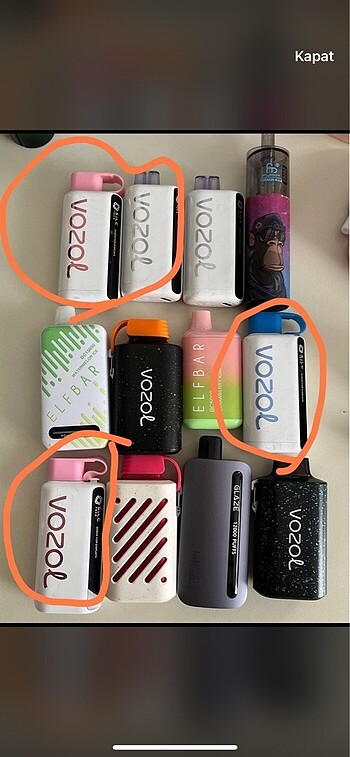 Diğer 4 tane vozol