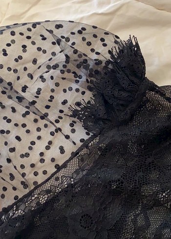 Gotik vintage bluz y2k - Görsel 3