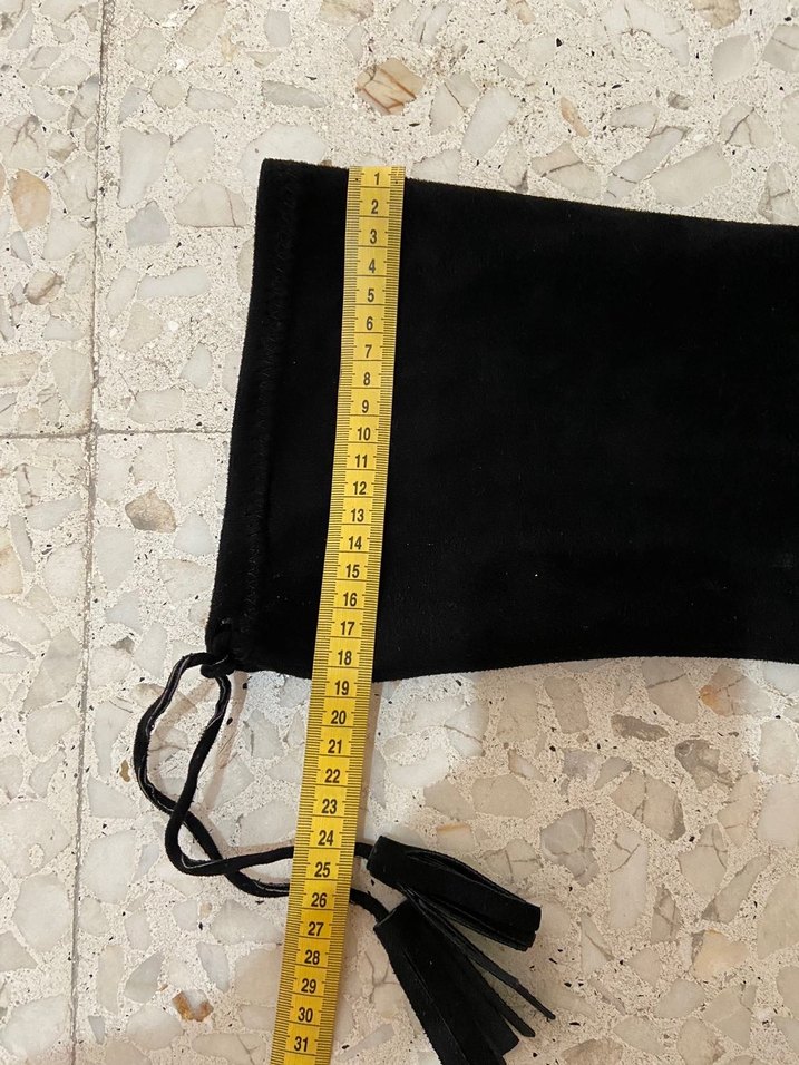 Siyah Süet Kadın Dizüstü Çizme - Görsel 5