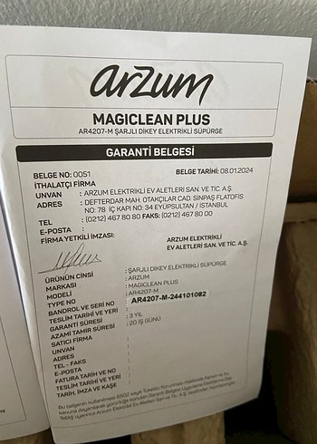 Arzum Şarjlı Dikey Süpürge - Görsel 8