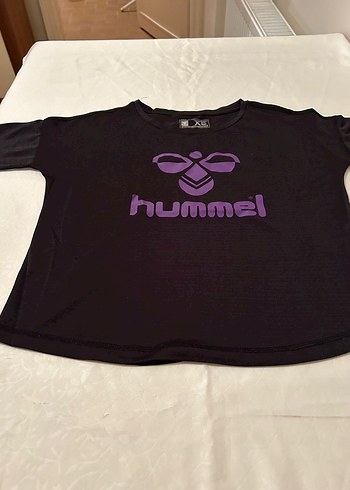 Mor Baskılı Hummel Kadın Tişört