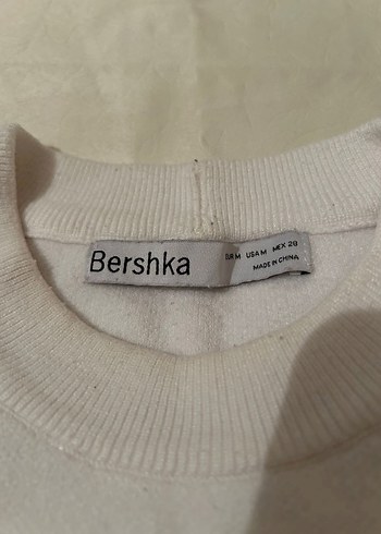 m Beden beyaz Renk Beyaz Pamuklu Basic Uzun Kollu Kazak