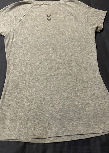 Hummel Gri V Yakalı Kısa Kollu Kadın Tişört