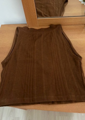 Stradivarius Düğmeli Kahverengi Kadın Triko Süveter