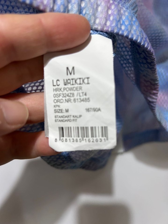 Şeffaf Pastel Mavi Batik Desenli Kadın Yağmurluk - Görsel 4