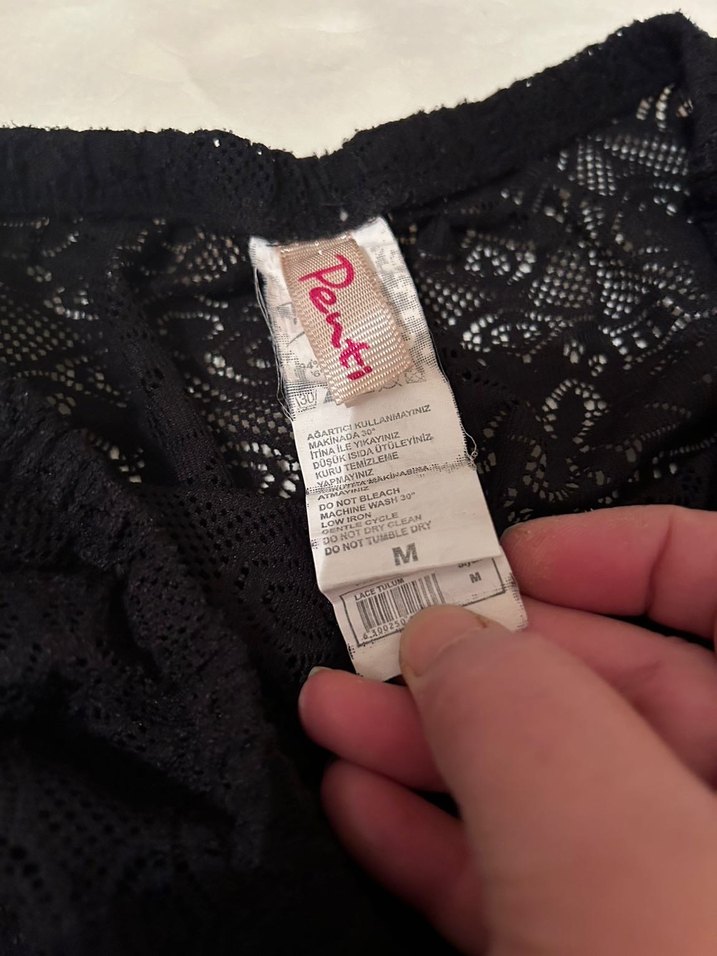 Dantel Detaylı Siyah Straplez Mini Tulum - Görsel 5