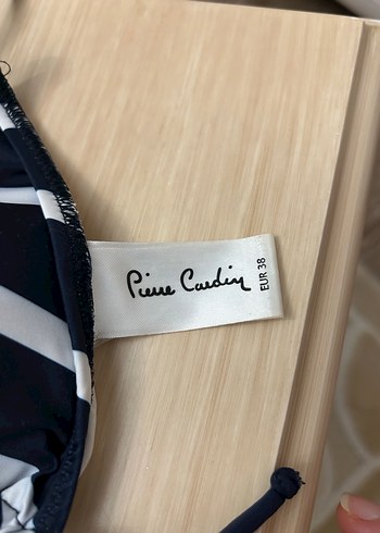 Lacivert Çizgili İp Askılı Bikini - Görsel 2