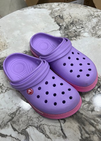 Mor Kadın Terlik Velcro Bantlı