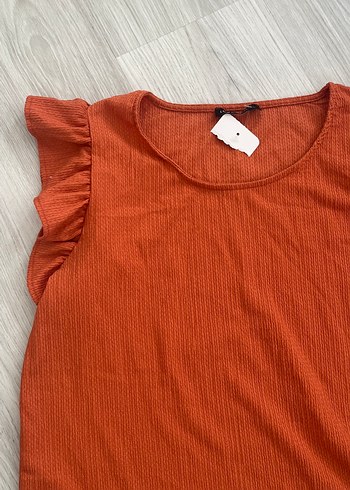 LC Waikiki Kısa Kollu Keten Kadın Bluz