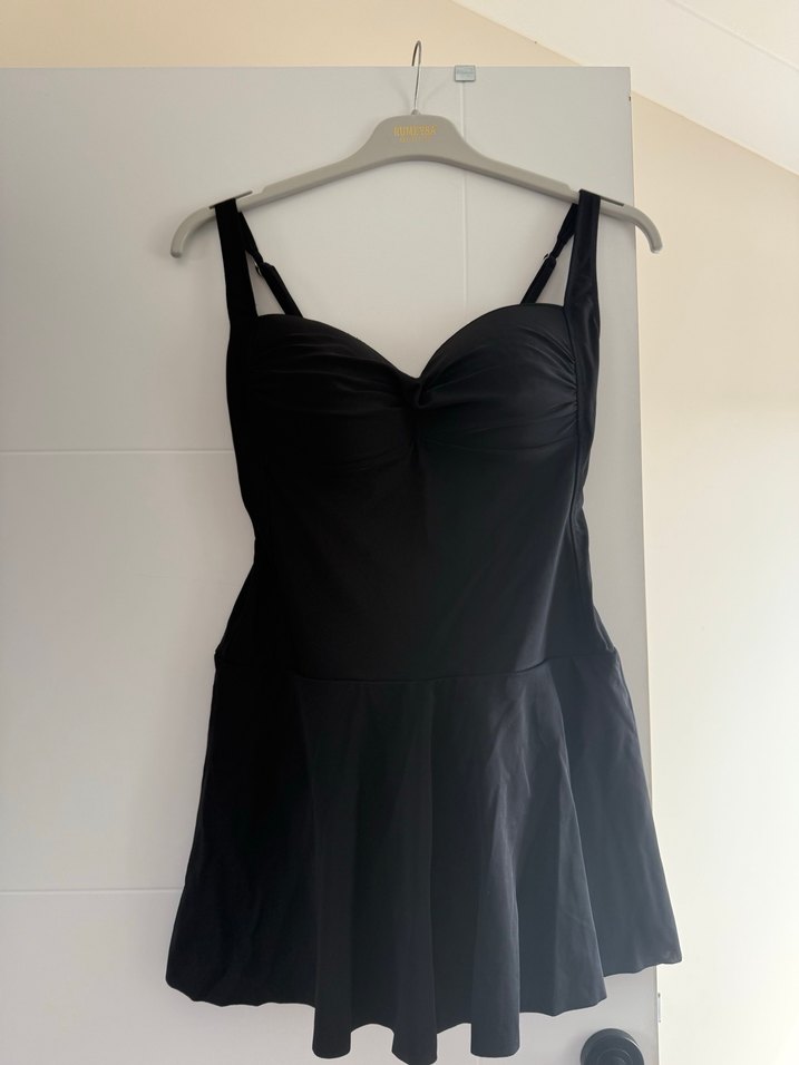 Siyah Gotik Drapeli Strappy Mayo - Görsel 2