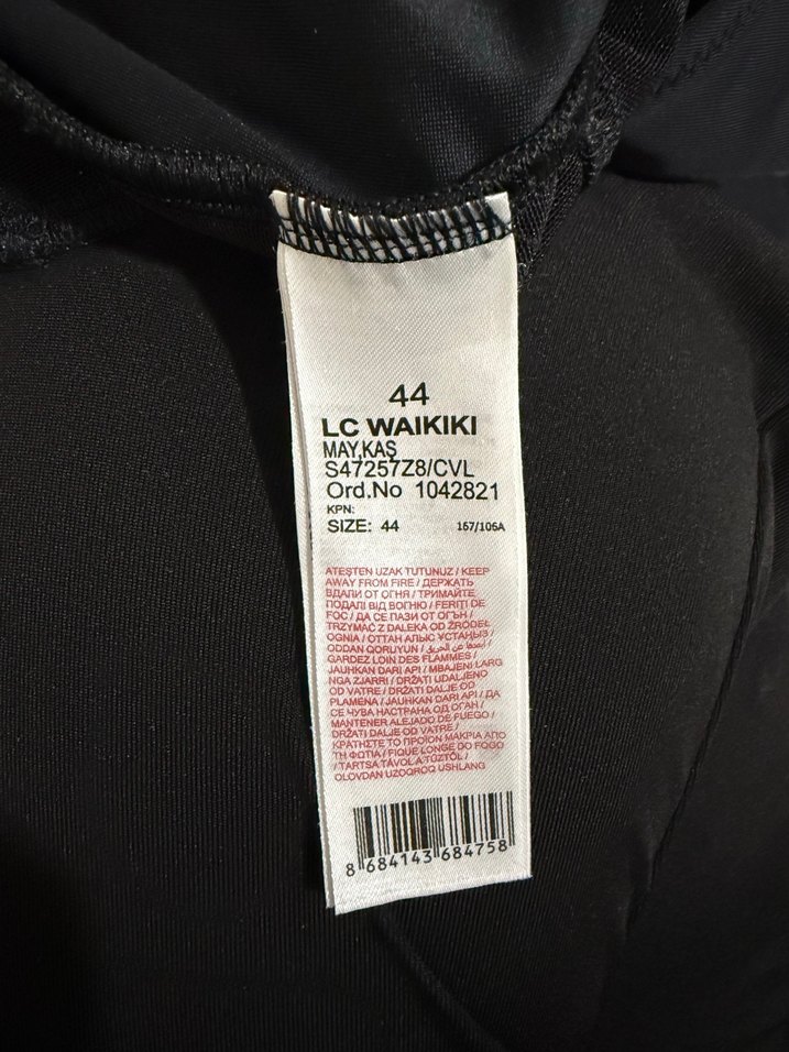 Siyah Gotik Drapeli Strappy Mayo - Görsel 4