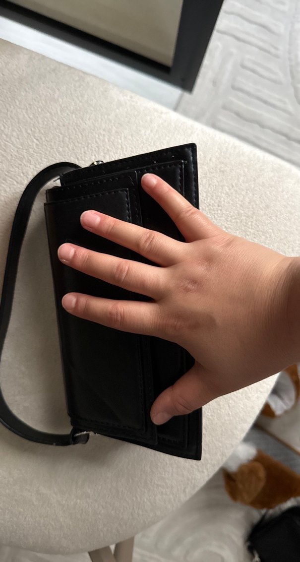 Kilitli Siyah Deri Kadın Çanta - Görsel 2