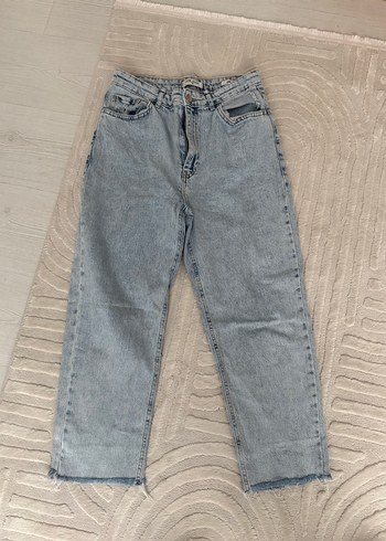 LCW Jean Gri Yırtmaçlı Midi Kot Pantolon - Görsel 2