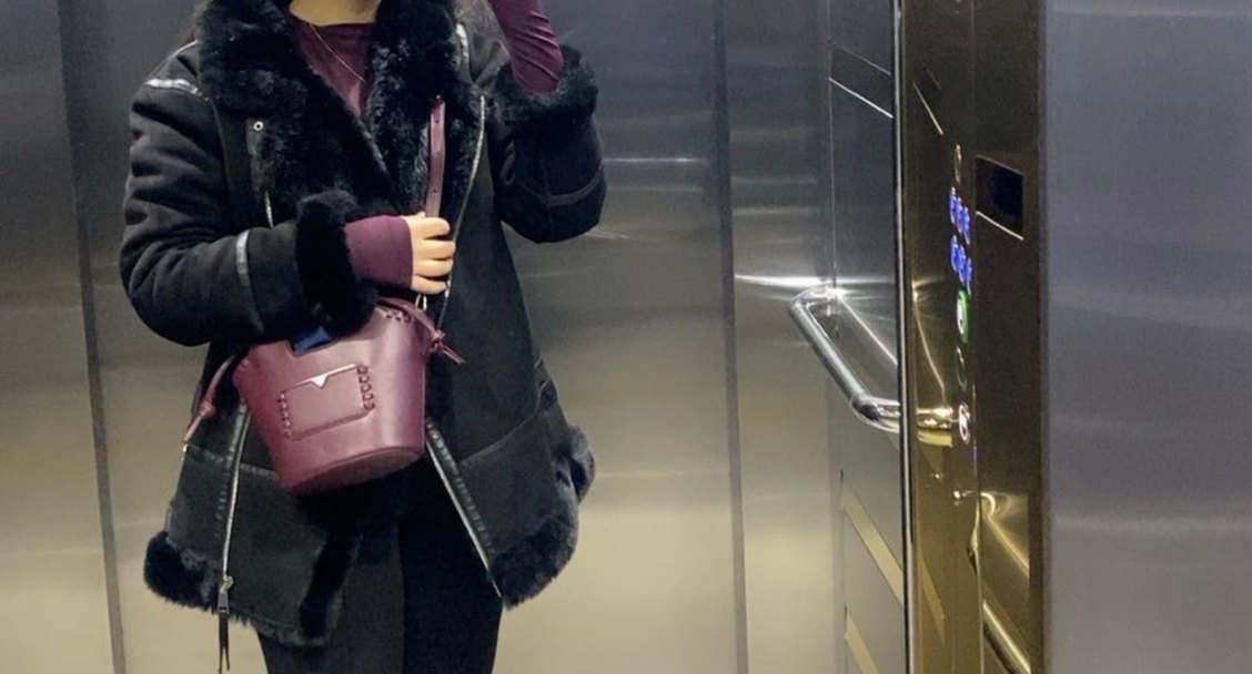 Siyah Deri Kürklü Biker Kadın Kışlık Ceket - Görsel 2