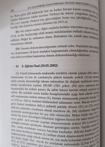 Beden Ceza Hukuku Genel Hükümler Pratik Çalışma Kitabı