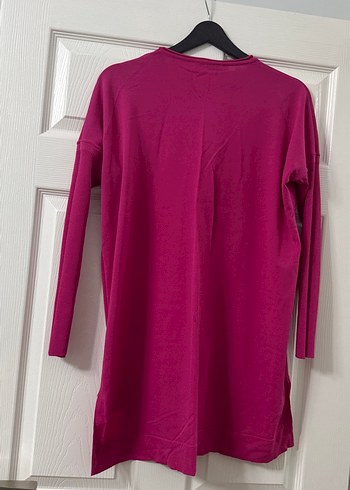 Kadın Pembe Uzun Kollu Salaş Tunik - Görsel 4