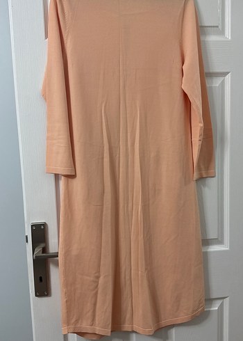 Bej Uzun Kollu Rahat Kesim Kadın ceket - Görsel 4