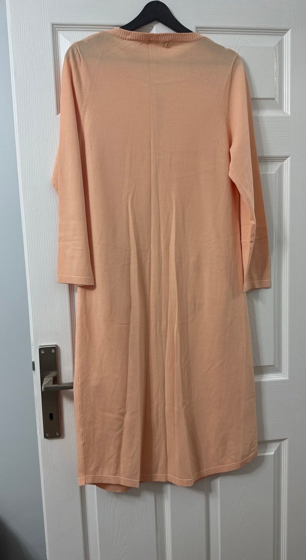 Bej Uzun Kollu Rahat Kesim Kadın ceket - Görsel 4