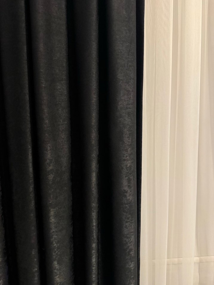 Modern Klasik Siyah Perde - Görsel 2