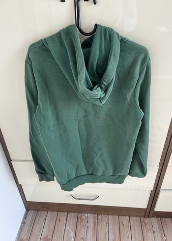Koton Kadın Yeşil Kapüşonlu Sweatshirt