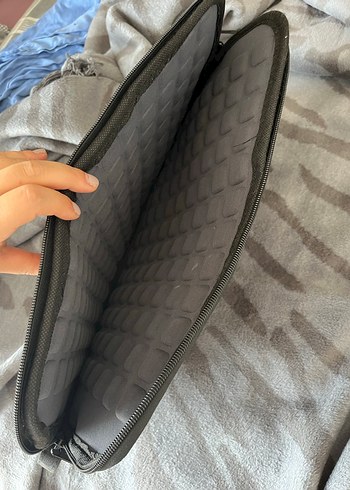 Diğer Gri Fermuarlı Kadın Laptop Çantası