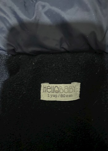 HelloBaby Erkek Çocuk Kapüşonlu Fermuarlı Lacivert Mont