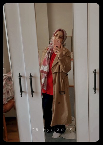 LC Waikiki Bej Kadın Süet Uzun Trençkot