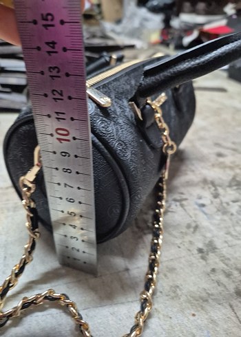 Vakko Siyah Yılan Desenli Deri Kadın Çanta - Görsel 5